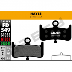 Brzdové doštičky HAYES Dominion A4